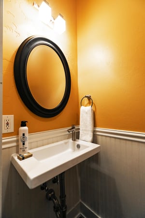 Convenient powder room on the main level