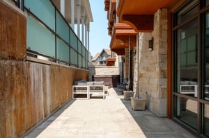 Enjoy the perfect apres on your own private heated stone patio