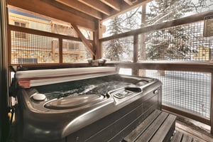 Relax in the hot tub after a day on the slopes