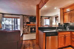 Kitchen includes stainless steel appliances