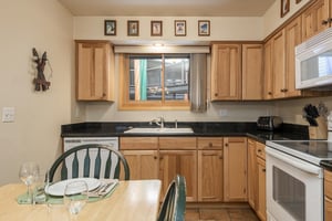 Kitchen and dining area