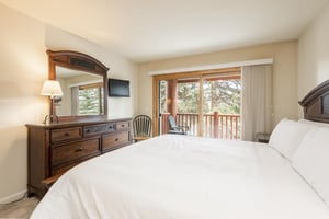 Main bedroom with access to the private patio