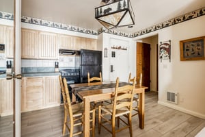 Dining area and kitchen
