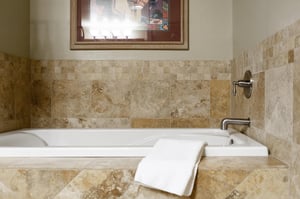 Enjoy a relaxing bath after a day of skiing