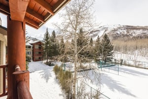 Mountain views on the private patio