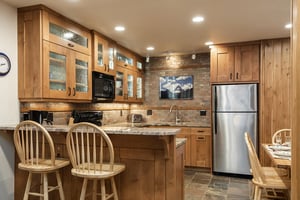 Additional seating at the breakfast bar