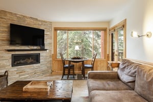 Beautiful views from the living room with access to the private patio