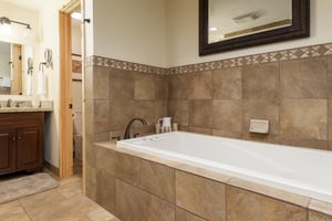 Relax in the soaking tub