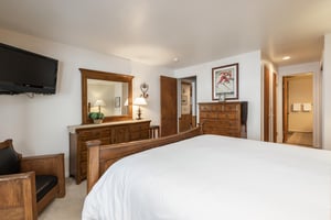 Main bedroom with kingsized bed