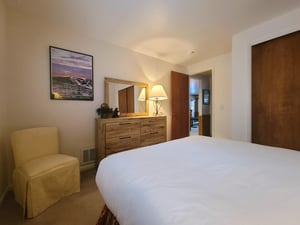 Second bedroom features a comfortable queensized bed