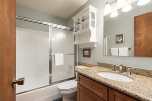 Guest bathroom with tubshower combo