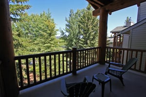 Relax on the private patio