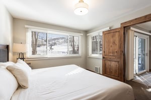 Main bedroom has views of the slopes