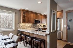Additional seating at the breakfast bar