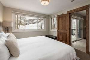 Main bedroom with views of the slopes