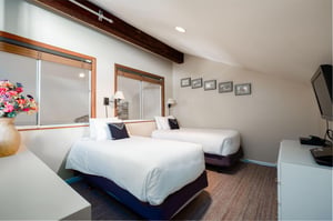 Twins in the loft can be converted to king bed with advance notice
