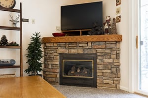 Convenient gas fireplace