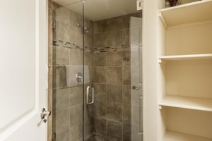 Tiled walk in shower