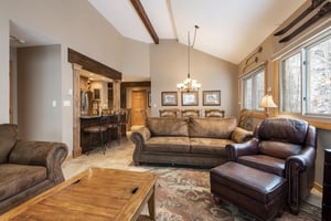 Spacious living area with plenty of comfortable seating