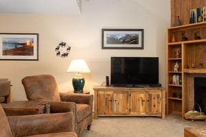 Large flat screen TV in the living room
