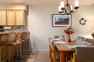 Dining area and breakfast bar allows the whole group to spend time together
