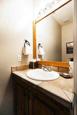 Main level powder room, half bathroom