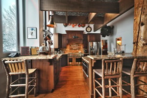 Fully equipped chefs kitchen with impressive kitchen island