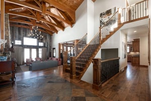 Entryway and grand staircase