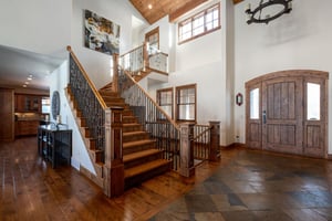 Staircase leading to upper and lower levels of the home