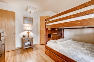 Twin over full bunk with trundle  ParkCityLodging_PowderPointe303B_Bedroom