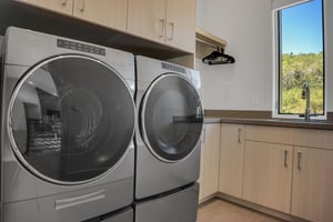 Vacation rental private washer and dryer.