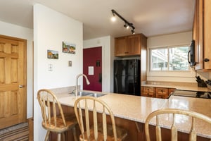 Additional seating at the breakfast counter