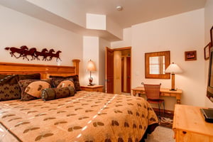 Elegant main bedroom  Park City LodgingLift Lodge 203
