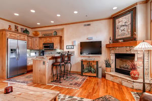 Elegant open floor plan  Park City LodgingLift Lodge 203