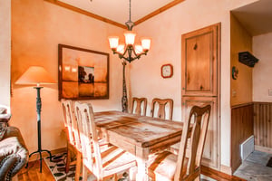 Comfortable dining  Park City LodgingLift Lodge 203