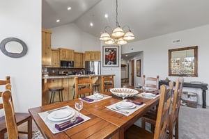 The three bedroom Town Pointe B205 condominium offers skiin and out access to Town Lift and walking distance to Historic Main Street.