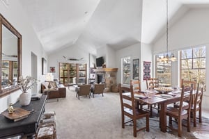 The three bedroom Town Pointe B205 condominium offers skiin and out access to Town Lift and walking distance to Historic Main Street.