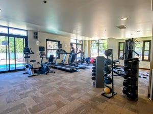 Lowell Fitness center weight machines.