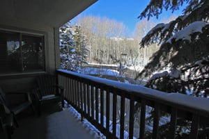 Gas grill is included on the private balcony