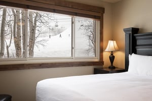 Views of the slopes from the main bedroom