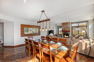 Lowell 402 dining table with seating for 10 guests.