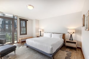 Lowell 402 offers a king size bed in bedroom 2.