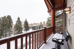 Snow Flower 30 has a private balcony and snowy landscape views in winter.