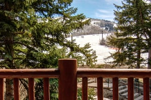 Snow Flower 20 is skiin, skiout to Park City Mountain Resort and offers a private patio overlooking it.