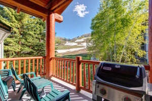Enjoy the BBQ gas grill on your own private patio overlooking Park City Mountain Resort.