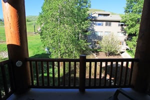 Enjoy the BBQ gas grill on your own private patio overlooking Park City Mountain Resort.