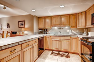 Full kitchen  Park City Lodging  Park Station 120