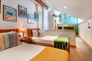 The loft also has twotwin beds that can be converted into a king size bed with 24hours advanced notice.