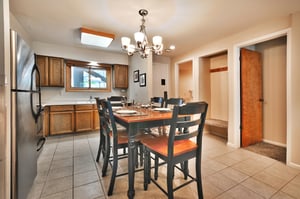 Dining table with seating for six