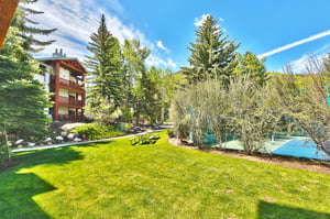 Summer views from the private patio